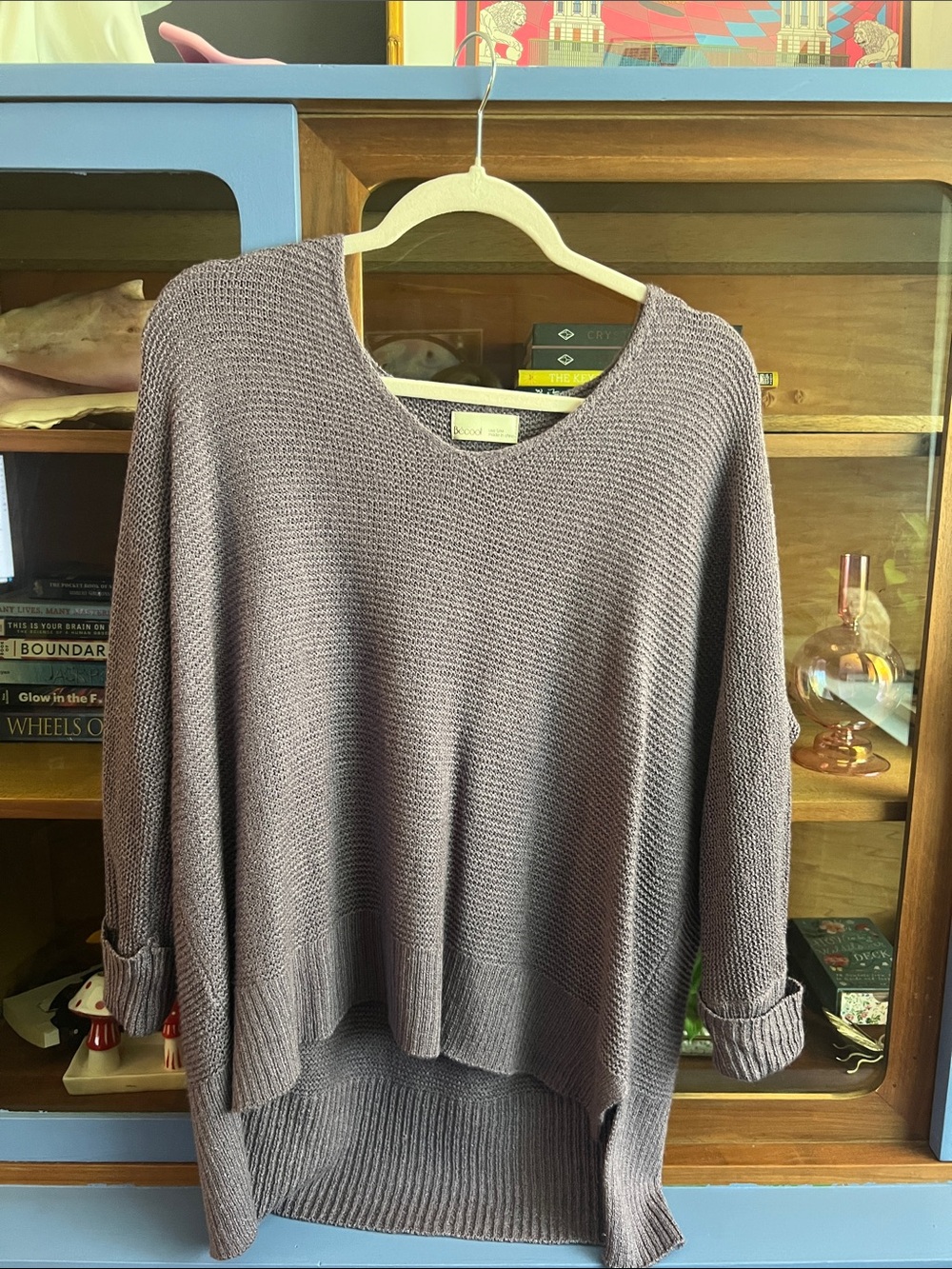Vince purple  V-Neck Knit Sweater